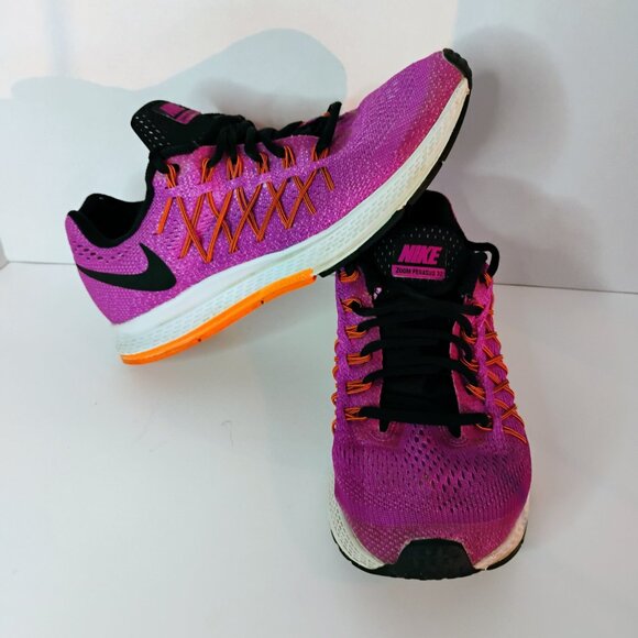 NIKE ZOOM PEGASUS 32 SHIELD RUNNING SHOE PURPLE - BLACK - WHITE SIZE 8.5 - Picture 2 of 8